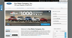 Desktop Screenshot of coxmotor.com